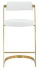 VIG Furniture Modrest Shandra Gold/White Bar Stool-1