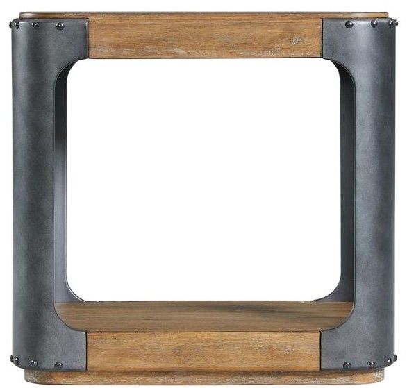 Riverside Furniture Zenith Gilt Truffle/Ginger Chairside Table-1