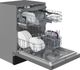 Beko 24" Fingerprint Free Stainless Steel Front Control Built In Dishwasher-2