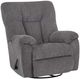 Franklin™ Connery Arden Charcoal Manual Swivel Rocker Recliner-0