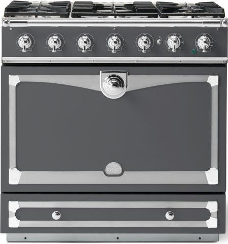 La Cornue CornuFé 90 Albertine 36" Graphite Pro Style Dual Fuel Range-0