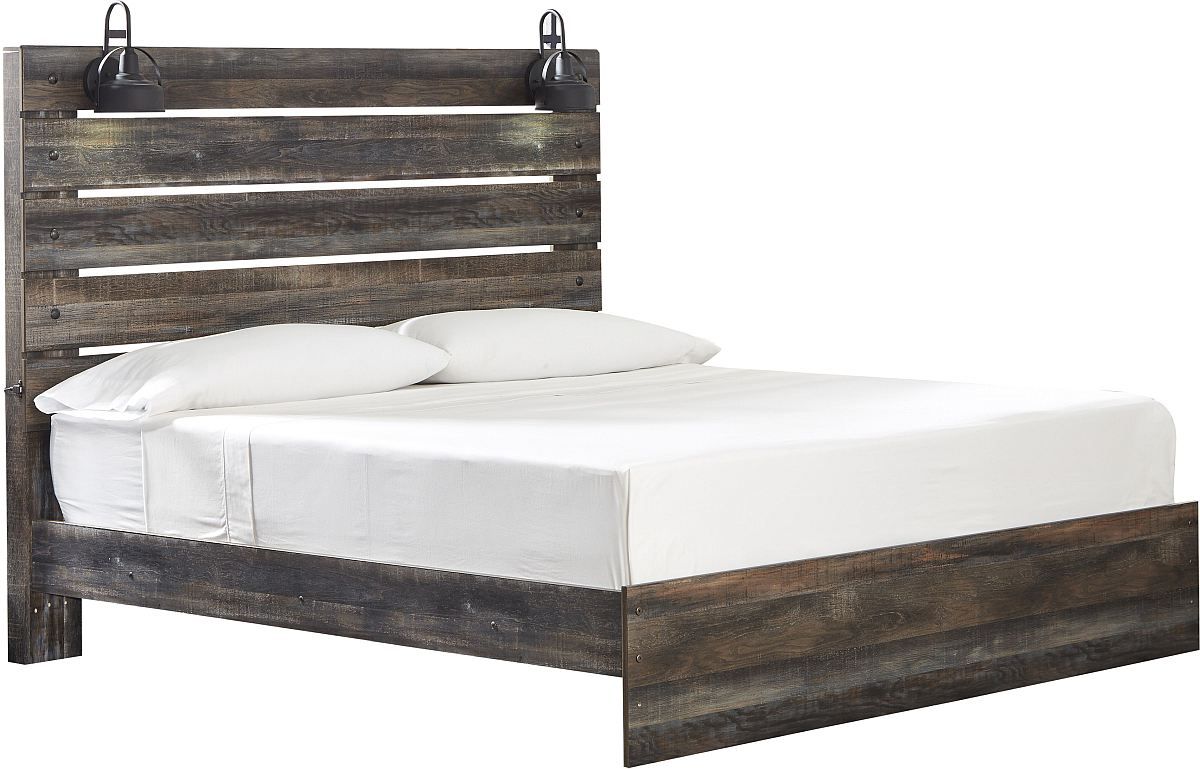 Signature Design by Ashley Drystan Brown King Panel Bed Appliance Center of Toledo Toledo OH