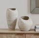 Uttermost® Inara 2-Piece Creamy White Indoor-Outdoor Ceramic Vase Set-1