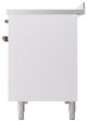 Ilve® Nostalgie II Series 48" White Pro Style Induction Range with Burnished Trim-3
