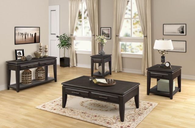 Bernards Bellamy Lane Brown Chairside Table-1