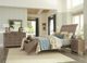 Vaughan-Bassett Laurel Weathered Grey Queen Elder Sleigh Bed With Storage Bench-5