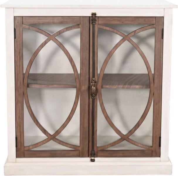 Sunny Designs™ Pasadena Buckskin/Marble White Accent Cabinet-2