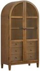 Elements International Portico Brown Oak Display Cabinet-0