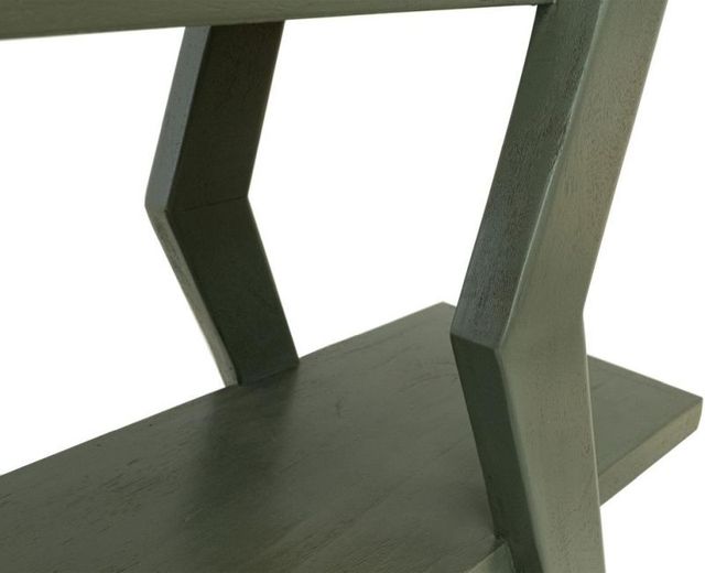 International Furniture Direct Moka Green Etagere Bookcase-4