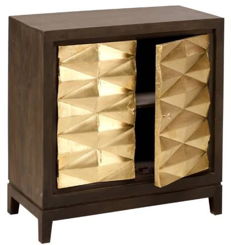 Jaipur Furniture Alby Brass/Warm Cabinet-2