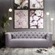 TOV Furniture Farah Grey Velvet Sofa-4