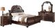 Mazin Furniture Cavalier Dark Cherry Eastern King Sleigh Bed-3