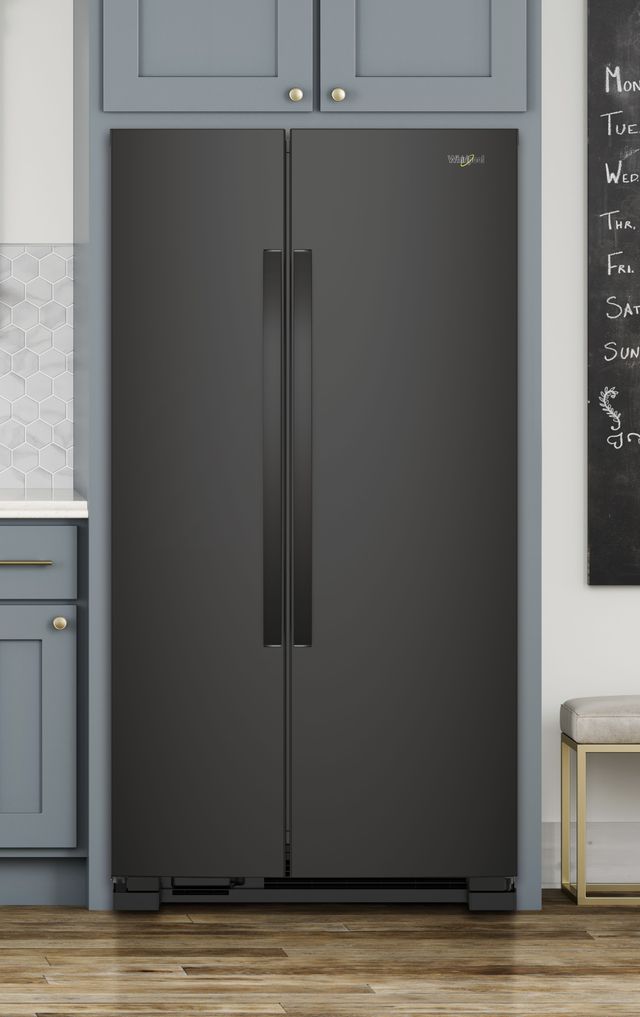 Whirlpool® 36" 25.1 Cu. Ft. Side-By-Side Refrigerator-Black-1