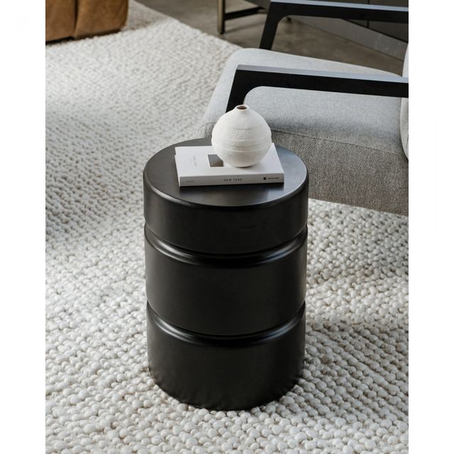 Moe's Home Collection Whim Black Concrete Outdoor Accent Table-1