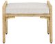 Currey & Company Olisa White Ottoman-0