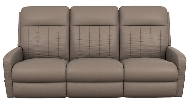 La-Z-Boy® Finley Stone Leather Manual Wall Reclining Sofa-1