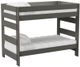Elements International Cali Kids Gray Twin Over Twin Bunk-0