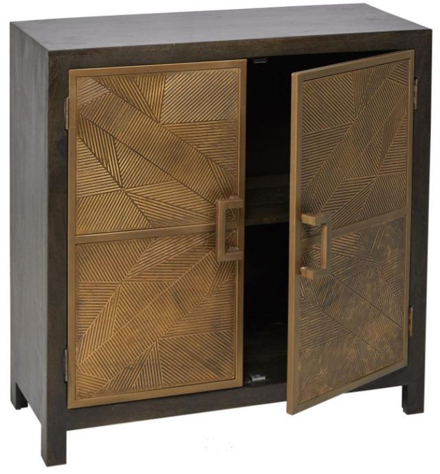 Jaipur Furniture Kirino Olive Gray Cabinet-1