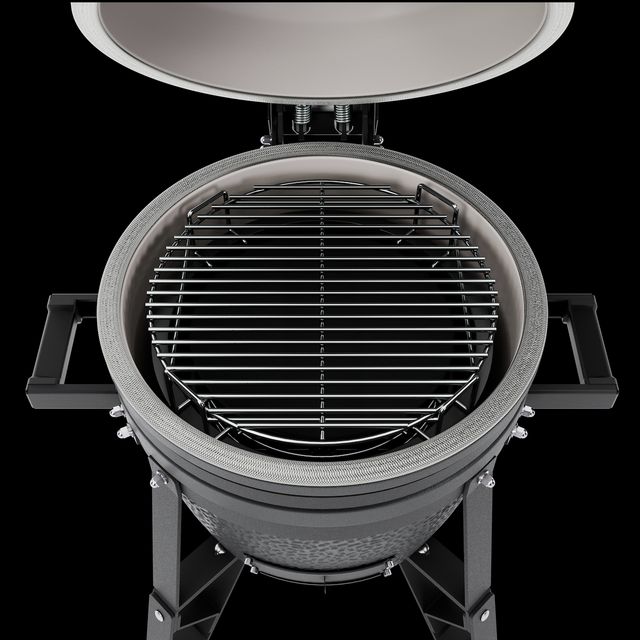 BSTRD® Compact Complete Graphite Freestanding Charcoal Kamado Grill-1