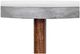 Moe's Home Collection Hagan Dark Grey Concrete Outdoor Counter Table with Brown Metal Base-1