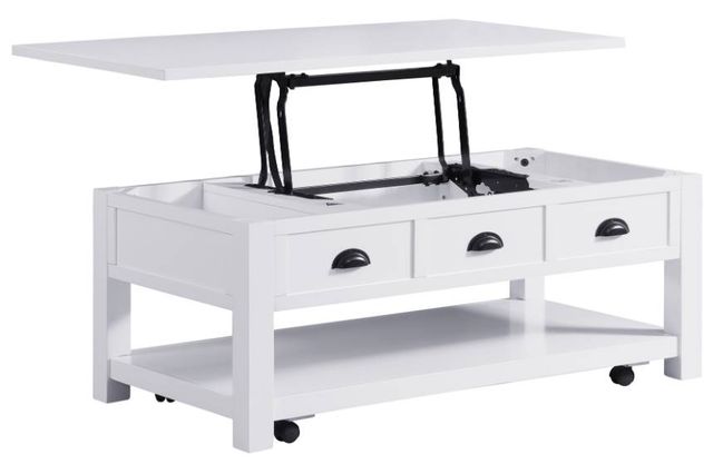 Mazin Furniture Champlain White Lift-Top Coffee Table-2