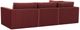 TOV Furniture Willow 5-Piece Red Left-Arm Facing Sectional-4