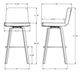 Amisco Customizable Visconti Swivel Bar Stool-1