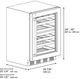 ZLINE Touchstone Autograph Edition 24" Stainless Steel Wine Cooler with Glass Door and Matte Black Handle-2