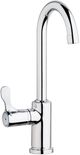 Elkay Chrome Single Hole 12.5" Vandal Resistant Deck Mount Faucet with Gooseneck Spout and Lever Handle on Left Side-0
