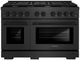 ZLINE Paramount 48" 6.7 cu. ft. Black Satin Stainless Steel Paramount Double Oven Dual Fuel Range with 8 Brass Burners-0