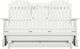 Signature Design by Ashley® Hyland Wave White Plastic Outdoor Glider Loveseat-1