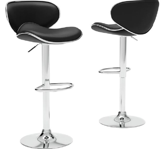 Signature Design by Ashley® Pollzen Black 43" Bar Stool-1