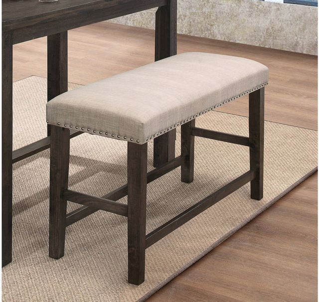 Mazin Furniture Bartell 4-Piece Cream/Espresso Counter Height Dining Set-3