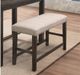 Mazin Furniture Bartell 4-Piece Cream/Espresso Counter Height Dining Set-3