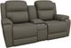 La-Z-Boy® Dorian Smoke Power Reclining Loveseat with Console and Headrest-0