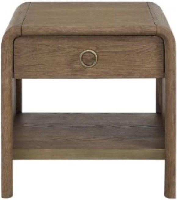 Bernards Elure Latte Waterfall End Table-1
