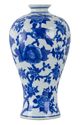 A & B Home Ren Blue/White Bird Vase-1