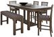 Liberty Furniture Brook Bay 6-Piece Gray/Sandstone Counter Dining Table Set-0