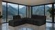 Furniture of America® Nappi Black L-Sectional-2