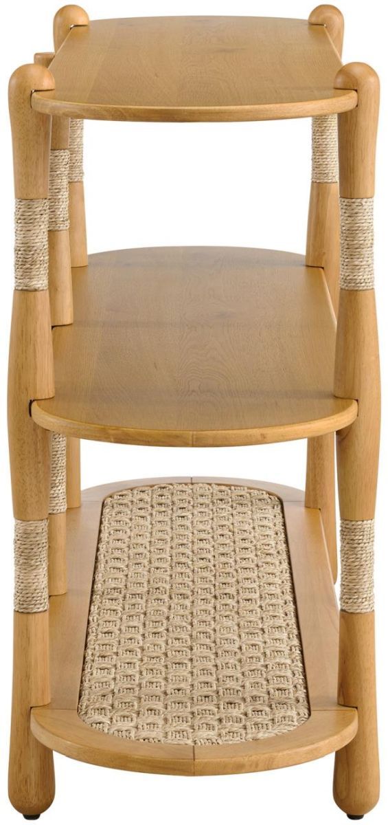 Martin Svensson Seagrass & Wood Natural Sofa Table-2