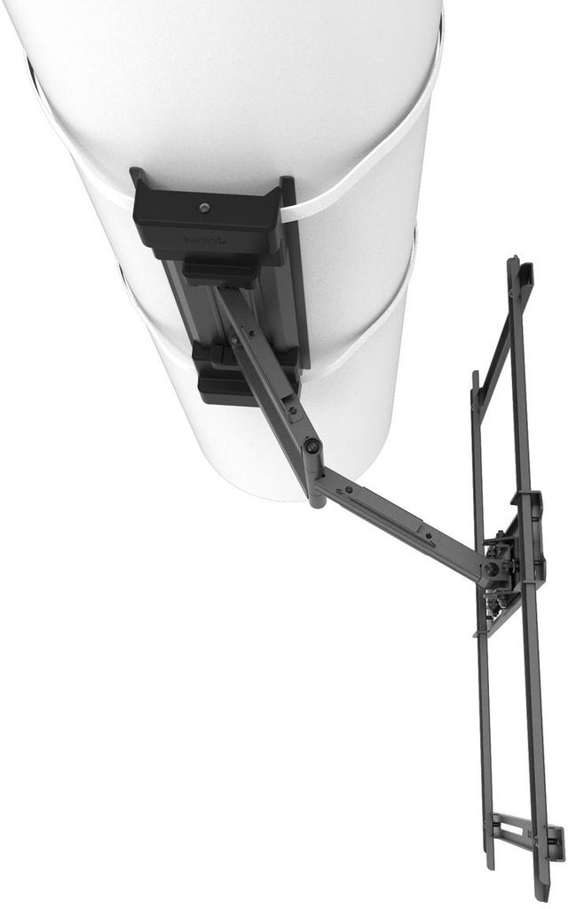 Kanto Black Full-Motion Column Wrapping TV Mount-4