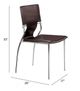 Zuo® Trafico Espresso Dining Chair-4