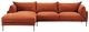 Moe's Home Collection Jamara 2-Piece Burnt Auburn Left-Arm Facing Sectional and Chaise-1