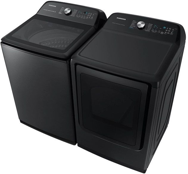 Samsung Brushed Black Laundry Pair-4