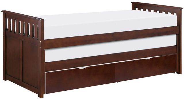 Homelegance® Rowe Dark Cherry Youth Twin/Twin Storage Bed-0