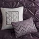 Olliix by Madison Park Laurel 7 Piece Plum King Tufted Comforter Set-5