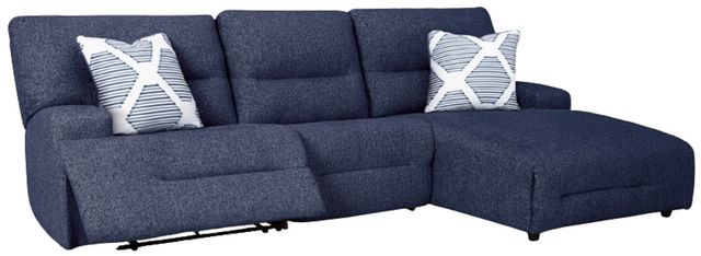 Signature Design by Ashley® Acklen Place 3-Piece Navy Right-Arm Facing Power Reclining Sectional and Chaise-1