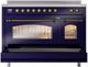 Ilve® Nostalgie II Series 48" Blue Pro Style Induction Range-4