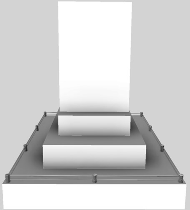Vent-A-Hood® 42" White Contemporary Island Range Hood-1