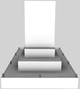 Vent-A-Hood® 42" White Contemporary Island Range Hood-1